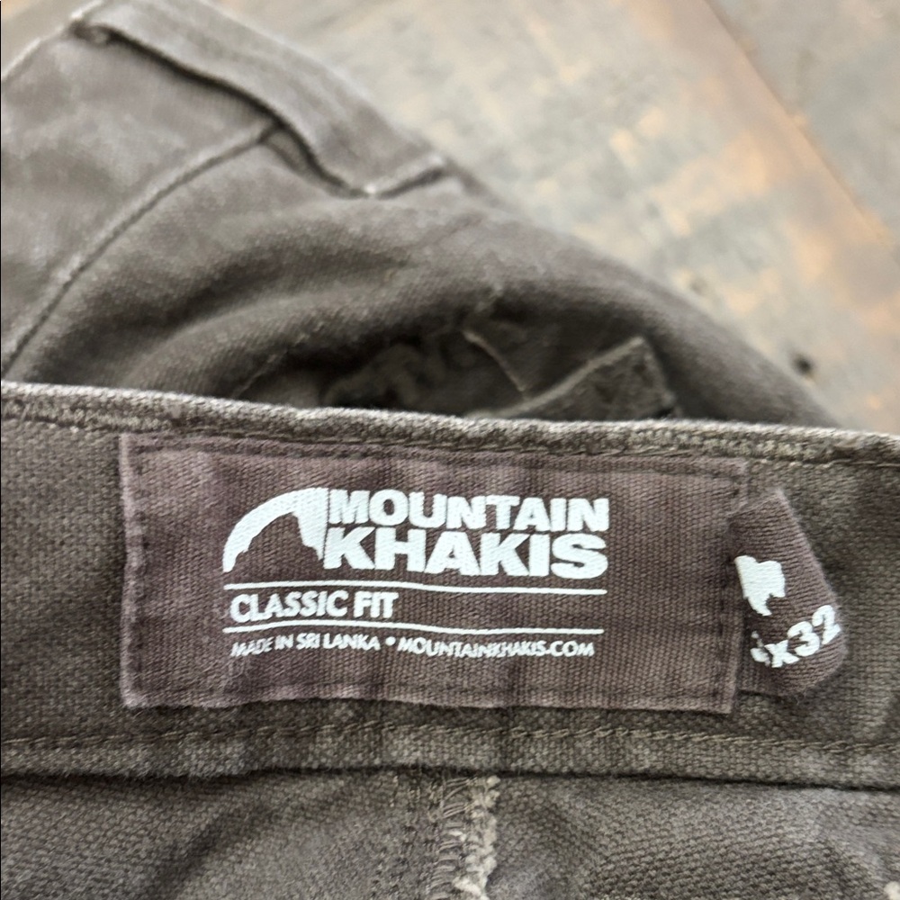 Men's Gray Pants Mountain Khaki - Picture 2 of 2